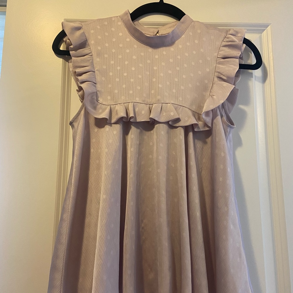 Hinge lilac sleeveless blouse XS
